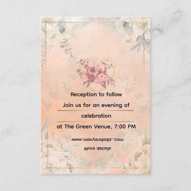 Enclosure Card Begleitkarte (Vorderseite)