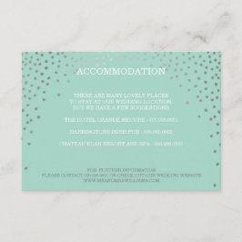 ENCLOSURE Chic rustic Mini silber Konfetti Minze Begleitkarte