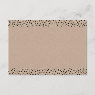 ENCLOSURE Rustikales Gold Mini Confetti Begleitkarte
