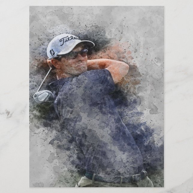 Encore Adam Scott Menükarte (Vorderseite)