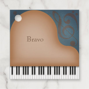 "Encore" Brawn Grand Piano Elegante Custom Geschenkanhänger