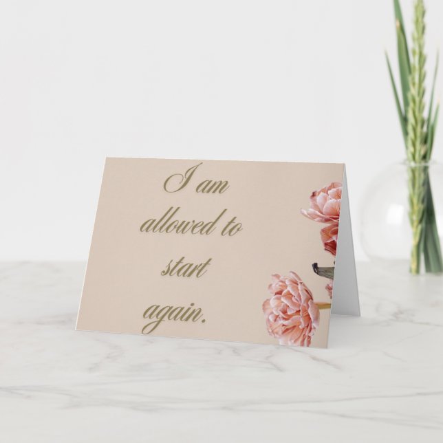 Encouragement Card Dankeskarte (Vorderseite)