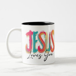 Encouragement in faith zweifarbige tasse