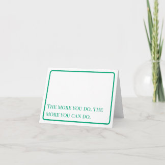 Encouragement: More You Can Do Notecard Dankeskarte