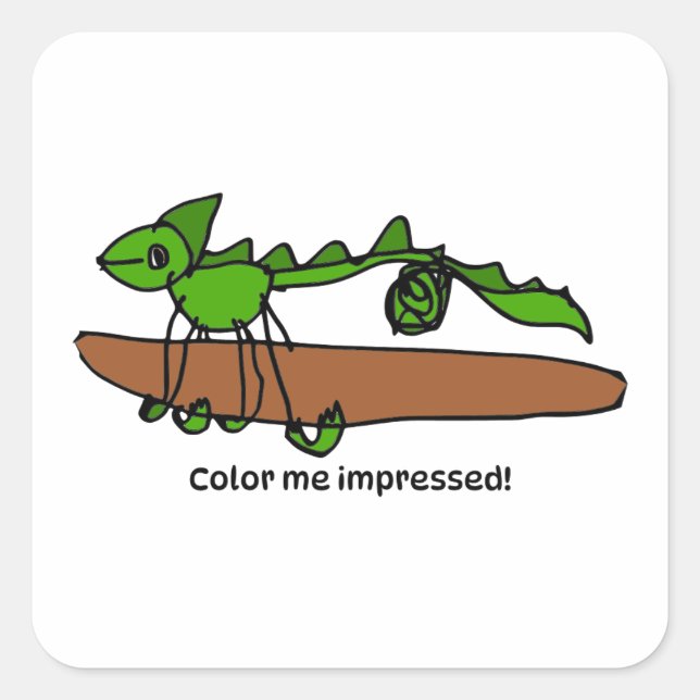 Encouragement Sticker for Kids - Chameleon (Vorderseite)