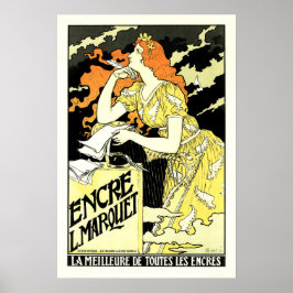ENCRE L MARQUET Eugene Grasset Art Nouveau Vintag Poster