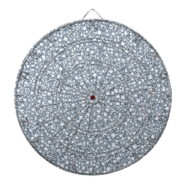Encrusted Diamonds Look Glitzer Patter Dartscheibe (vorne)