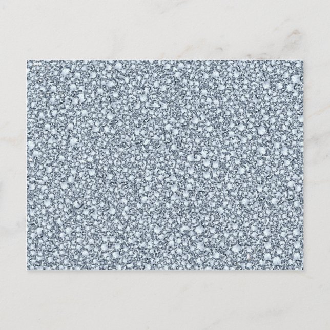 Encrusted Diamonds Look Glitzer Patter Postkarte (Vorderseite)