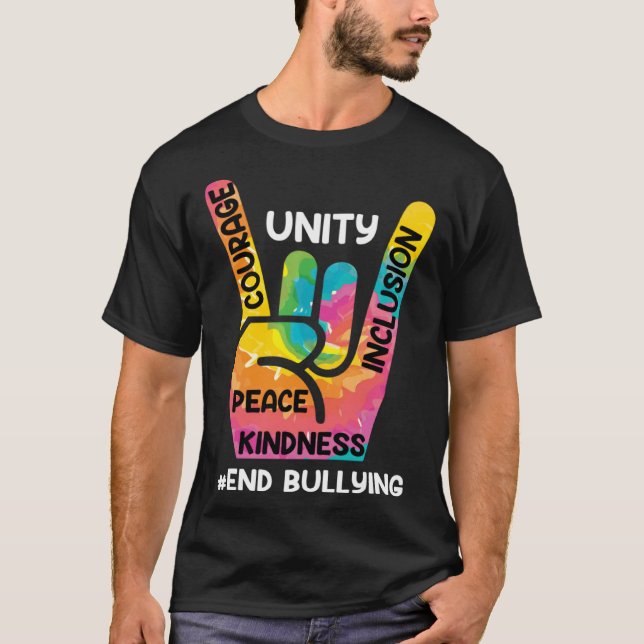 End Bullying Awareness and Solidarity for handicap T-Shirt (Vorderseite)
