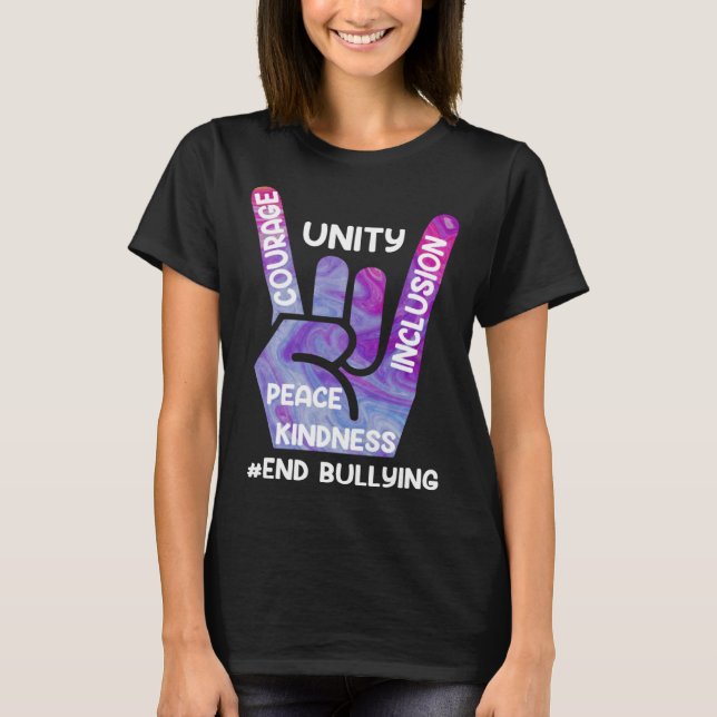 End Bullying Awareness and Solidarity for handicap T-Shirt (Vorderseite)