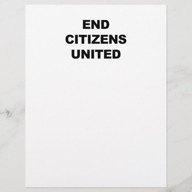 End Citizens United (Vorderseite)