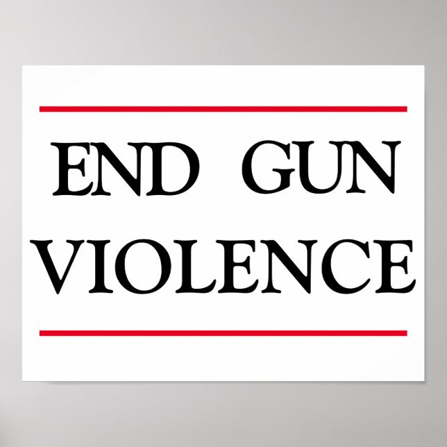 End Gun-Gewalt Poster (Vorne)
