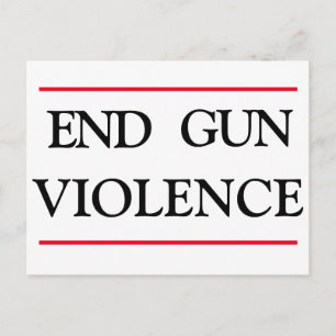 End Gun-Gewalt Postkarte