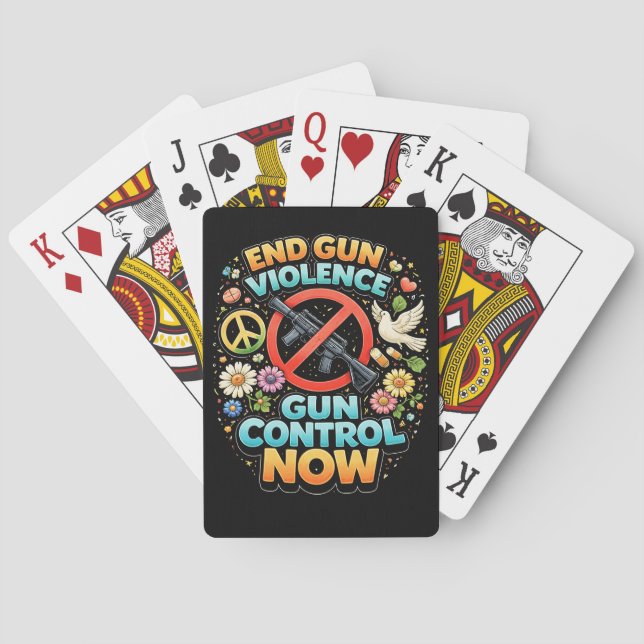 End Gun Violence Now Spielkarten (Rückseite)