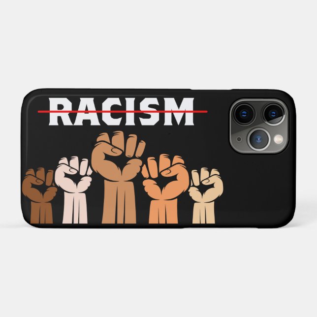 End Racism Multi Shade Fists iPhone / iPad Fall Case-Mate iPhone Hülle (Rückseite (Horizontal))