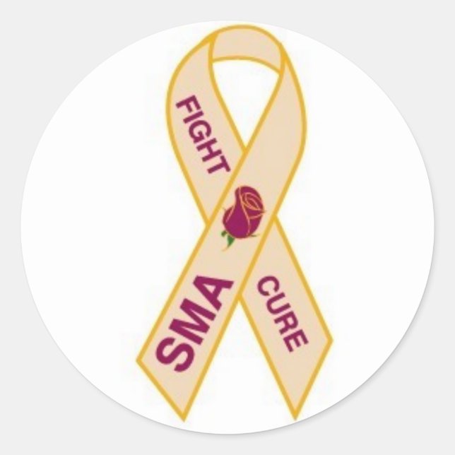 END-SMA-Button Runder Aufkleber (Vorderseite)