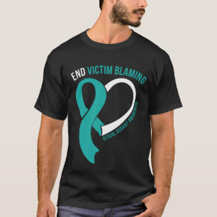 End Victim Blaming Ribbon Hörgeschenke Bewusstsei T-Shirt