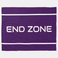 END ZONE Elegante weiße Textstreifen auf tiefem Vi