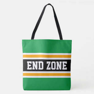 END ZONE Fett Helles Grün Orange Schwarze Streifen
