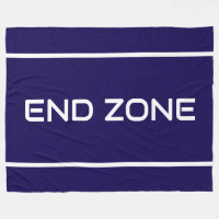 END ZONE Schlanke weiße Textstreifen auf Navyblau