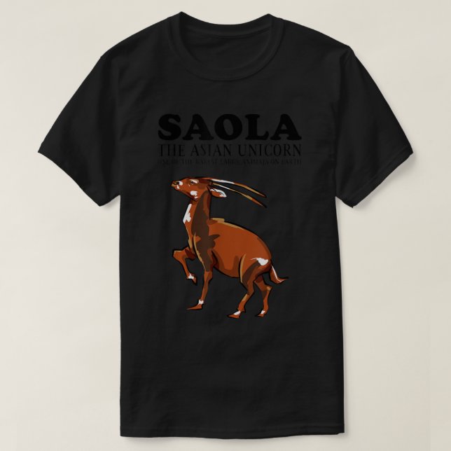 Endangered Species Day 2022 Theme - SAOLA The Asia T-Shirt (Design vorne)