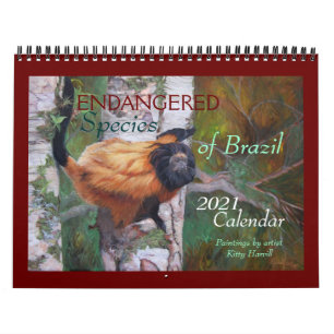 "ENDANGERED Species of Brazil" 2021 Kalender