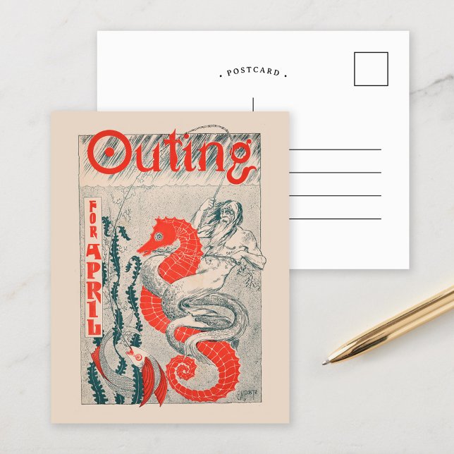 Ende April 1896 | Vintages Magazin Postkarte (Von Creator hochgeladen)