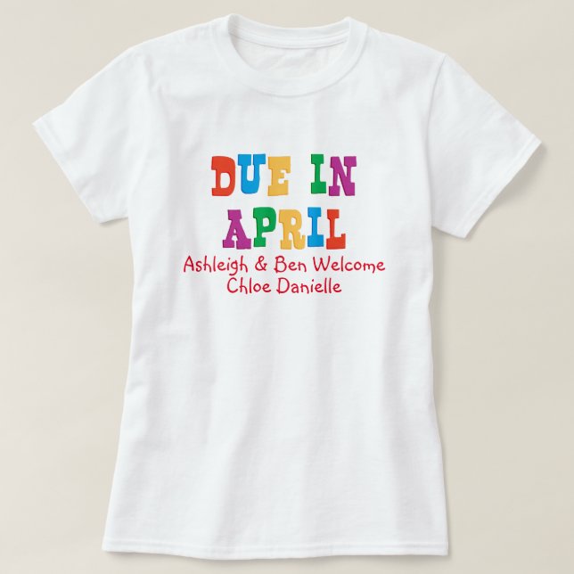 Ende April T-Shirt (Design vorne)