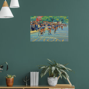 Ende der 2. Etappe Tour de France 1969 Faux P Poster