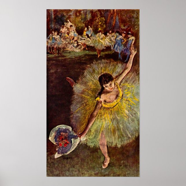Ende der Arabeske von Edgar Degas Poster (Vorne)