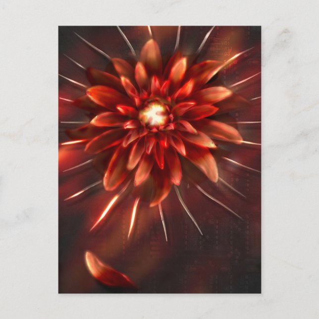 Ende der Blume - Postkarte (Vorderseite)