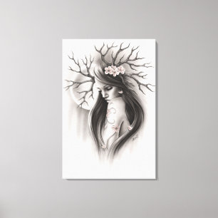 Ende der Frühjahrs-Kirschblossom-Leinwand Leinwanddruck