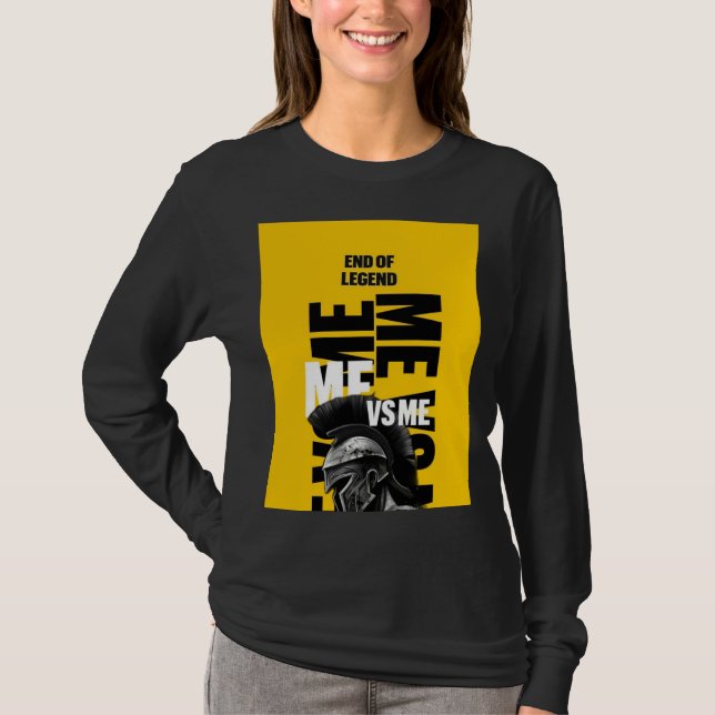 Ende der Legende Me vs Me Grafik Sweatshirt T-Shirt (Vorderseite)