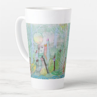 Ende der maskenhaften Originalkunst Whimsical Milchtasse