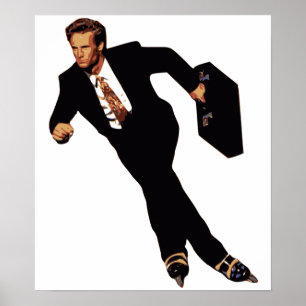 Ende der Rollerblade-Skater-Meme Poster