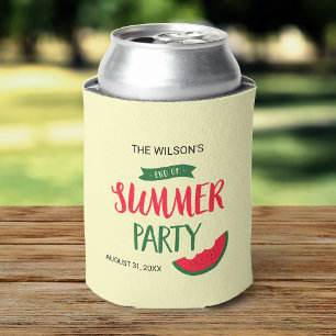Ende der Sommer-Party-roten grünen Wassermelone Dosenkühler
