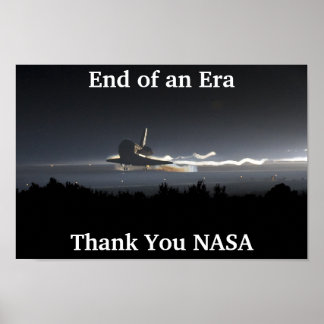 Ende der Space Shuttle-Ära Poster
