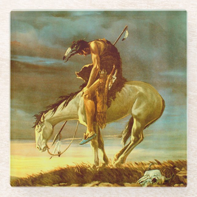 ENDE DER SPUR GLASUNTERSETZER (Vorderseite)