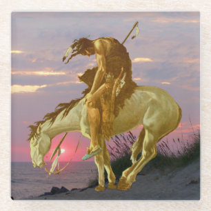 ENDE DER SPUR GLASUNTERSETZER