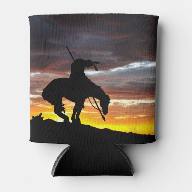 Ende der Trail-Silhouette mit Atemberaubendem Sonn Dosenkühler (Vorderseite)