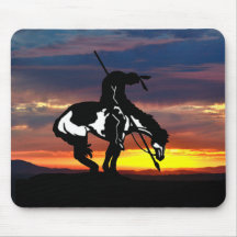 Ende der Trail-Silhouette mit Sunset Mouse Pad
