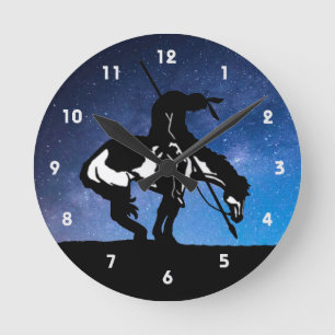 Ende der Trail Silhouette Wall Uhr