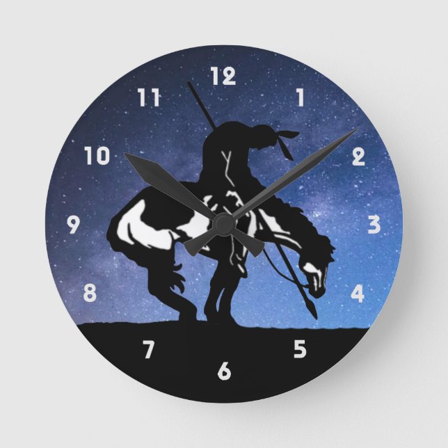 Ende der Trail Silhouette Wall Uhr (Vorderseite)