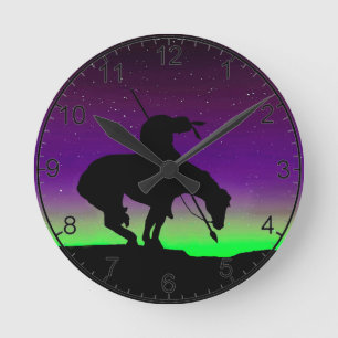 Ende der Trail Silhouette Wall Uhr