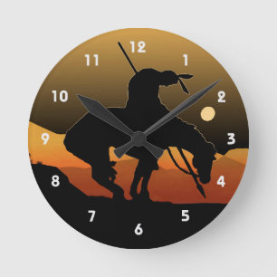 Ende der Trail Silhouette Wall Uhr