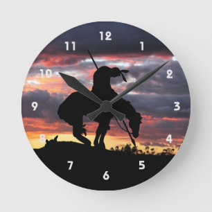 Ende der Trail Silhouette Wall Uhr