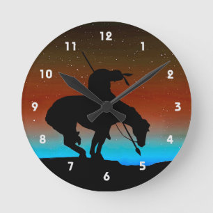 Ende der Trail Silhouette Wall Uhr