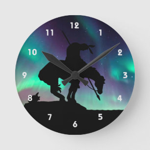 Ende der Trail Silhouette Wall Uhr