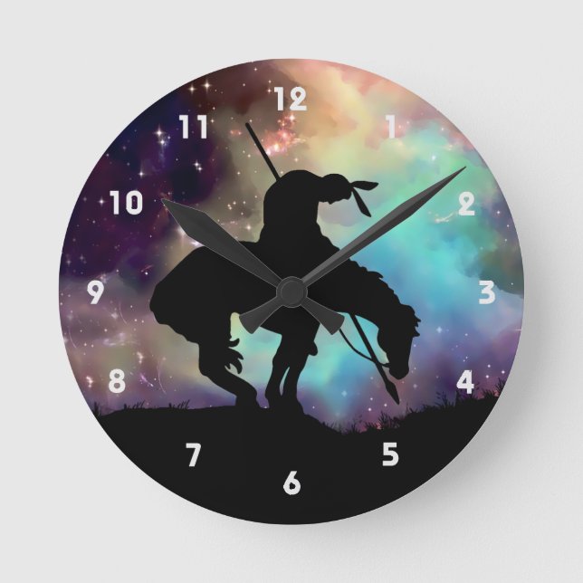 Ende der Trail Silhouette Wall Uhr (Vorderseite)