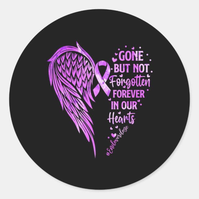 Ende der Überdosierung Love One Memorial Überdosie Runder Aufkleber (Vorderseite)